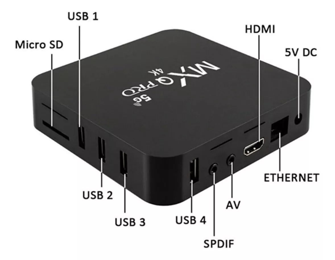 Decodificador Tv Box 4k Pro Para Tv