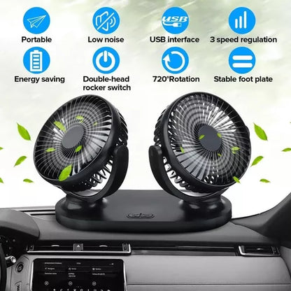 Ventilador De Auto Doble 12v