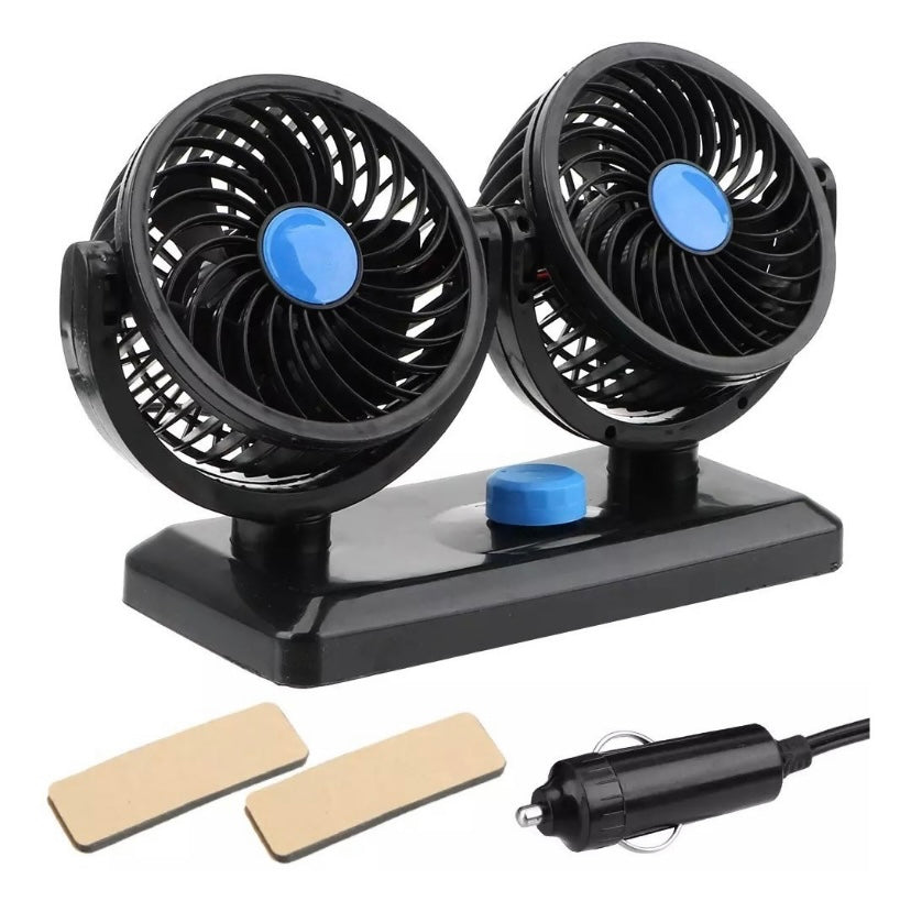 Ventilador De Auto Doble 12v