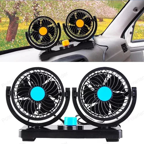 Ventilador De Auto Doble 12v